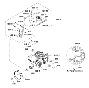 Transmission Service Parts - General Transmission H2 (1733972) Diagram and Parts List for 1730 207401 - 239300 Cub Cadet Lawn Mower